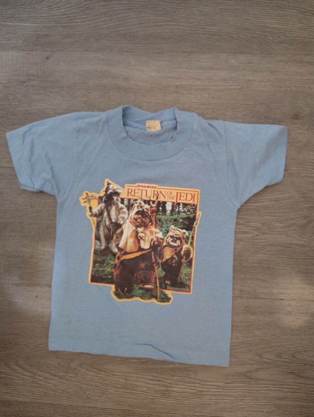 Vintage 1983 Star Wars Return Of The Jedi Ewok Kids Shirt Size 4